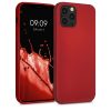 Pouzdro pro iPhone 12 / iPhone 12 Pro, silikonové, červené, 56114.36