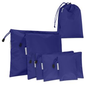   Sada 7 ks cestovních tašek Navaris, Polyester, Modrá, 50581.17.01