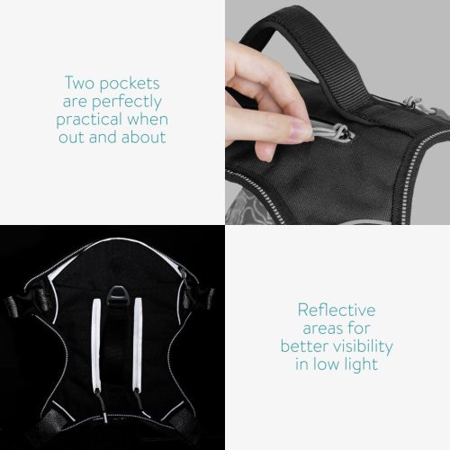 Ham pentru caini Navaris, cu buzunare si elemente reflectorizante, reglabil, L, 56134.19.3