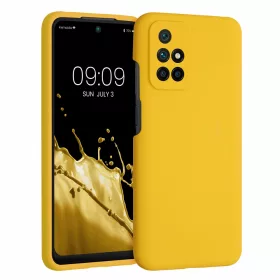   Pouzdro pro Xiaomi Redmi 10, silikonové, žluté, 56153.143, kwmobile