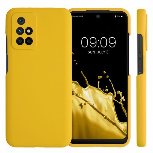 Pouzdro pro Xiaomi Redmi 10, silikonové, žluté, 56153.143, kwmobile