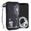 Univerzální pouzdro na telefon XL - 6,8 palce, neopren, černé, 30226.4.15, kwmobile