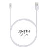 USB nabíjecí kabel pro Willful Smartwatch/Fitnesstracker, Kwmobile, bílý, plastový, 54523.02