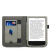 Obal pro PocketBook Touch Lux 5 / Touch Lux 4 / Touch HD 3, ekologická kůže, šedý, kwmobile, 54817.06