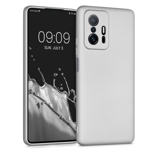 Pouzdro pro Xiaomi 11T / 11T Pro, Silicon, Silver, 56237.67, kwmobile