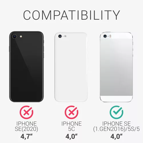 Pouzdro pro Apple iPhone 5s / iPhone SE, silikonové, červené, 42766.209, kwmobile