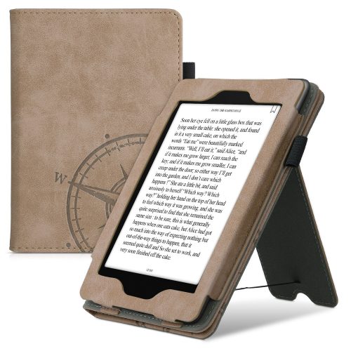 Pouzdro pro Kindle Paperwhite 7, Eko kůže, Hnědá, kwmobile, 56268.01
