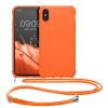 Pouzdro pro Apple iPhone X / iPhone XS, silikonové, oranžové, 49915.150, kwmobile