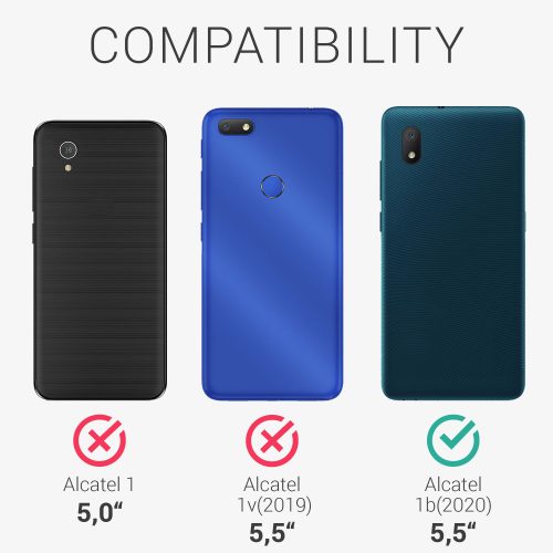 Pouzdro pro Alcatel 1B (2020), silikonové, zelené, 51516.224, kwmobile