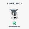Ochranný kryt pro Thermomix TM6/TM5, Kwmobile, Black/White, Plastic, 55449.03