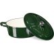 Nepřilnavý litinový hrnec Navaris na sporáky/trouby - 45 cm - 7,7 l - zelený, 52477.01.80