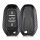 Pouzdro na klíče od auta pro Peugeot / Citroen - 3 tlačítka - Keyless Go, kwmobile, plast, černá / šedá, 56474.01