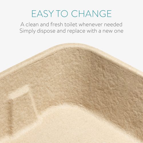 Sada 3 jednorázových beden pro kočky Navaris, karton, 54043.03