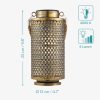 Lampa solara Navaris LED, 12x25 cm, design oriental, baterie reincarcabila, 56330.01.21