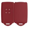 Kryt na klíče od auta pro Renault / Dacia - 4 tlačítka - Keyless Go, kwmobile, Silicon, Red, 48035.20