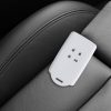 Pouzdro na klíče od auta pro Renault / Dacia - 4 tlačítka - Keyless Go, kwmobile, silikon, bílá / černá, 49769.26