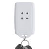 Pouzdro na klíče od auta pro Renault / Dacia - 4 tlačítka - Keyless Go, kwmobile, silikon, bílá / černá, 49769.26