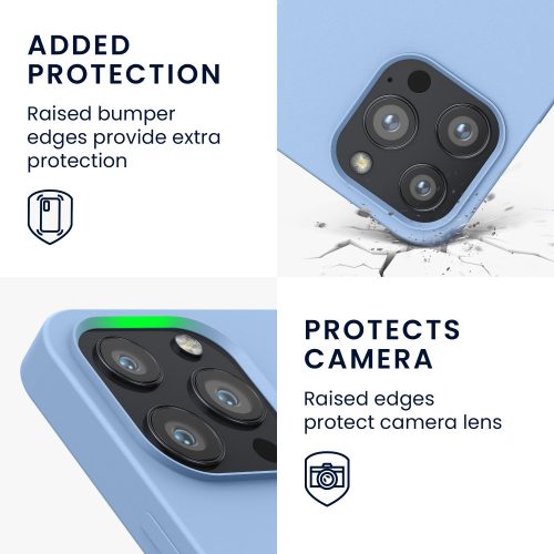 Pouzdro pro Apple iPhone 13 Pro, silikonové, modré, 56560.58, kwmobile