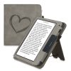 Pouzdro pro Kobo Libra 2, ekologická kůže, šedá, kwmobile, 56581.02