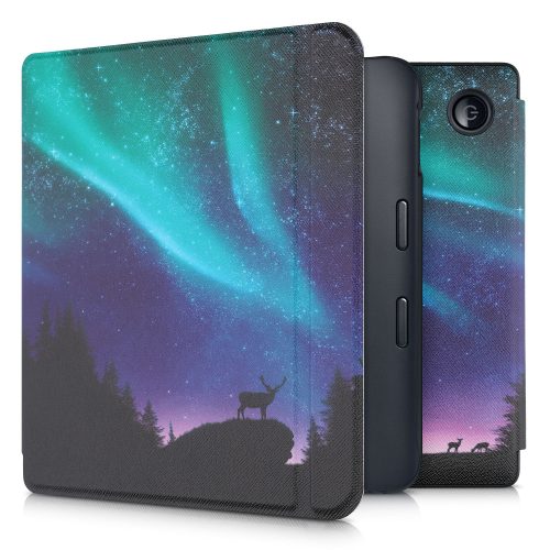 Pouzdro pro Kobo Libra 2, ekologická kůže, vícebarevné, kwmobile, 56575.07