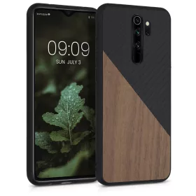   Pouzdro pro Xiaomi Redmi Note 8 Pro, dřevo, hnědé, 56622.01, kwmobile