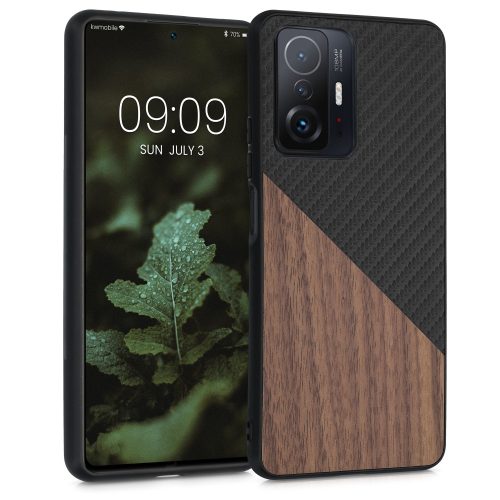Pouzdro pro Xiaomi 11T / 11T Pro, Dřevo, Hnědá, 56624.01, kwmobile