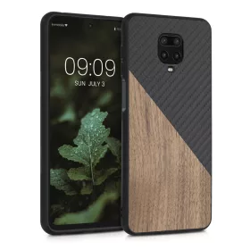   Pouzdro pro Xiaomi Redmi Note 9S / Redmi Note 9 Pro / Redmi Note 9 Pro Max, dřevo, hnědé, 56621.01, kwmobile