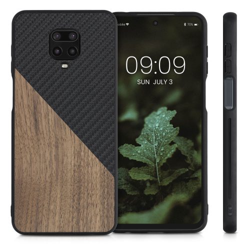 Pouzdro pro Xiaomi Redmi Note 9S / Redmi Note 9 Pro / Redmi Note 9 Pro Max, dřevo, hnědé, 56621.01, kwmobile