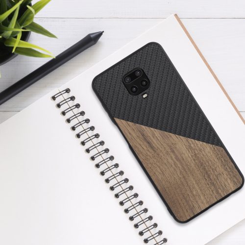 Pouzdro pro Xiaomi Redmi Note 9S / Redmi Note 9 Pro / Redmi Note 9 Pro Max, dřevo, hnědé, 56621.01, kwmobile