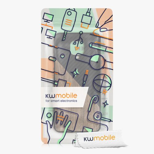 Pouzdro pro Xiaomi Redmi Note 9S / Redmi Note 9 Pro / Redmi Note 9 Pro Max, dřevo, hnědé, 56621.01, kwmobile