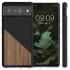 Pouzdro pro Google Pixel 6 Pro, dřevo, hnědé, 56619.01, kwmobile