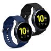 Sada 2 řemínků pro Samsung Galaxy Active 2 40mm / 44mm, kwmobile, silikon, modrá / černá, 56652.01