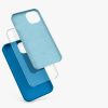 Pouzdro pro Apple iPhone 13, silikonové, modré, 55878.228, kwmobile