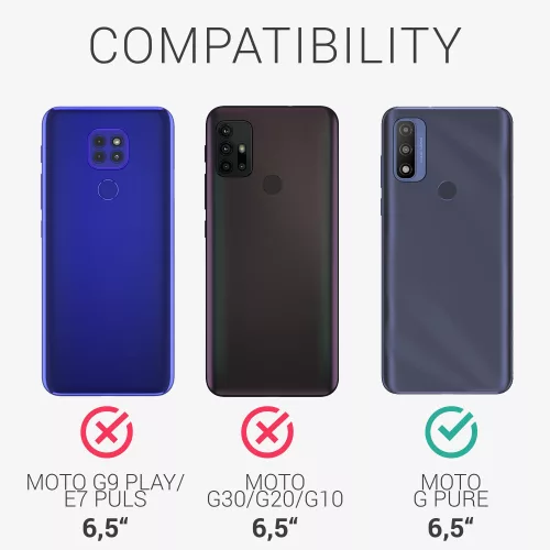 Kryt pro Motorola Moto G Pure, silikonový, průhledný, 56644.03, kwmobile