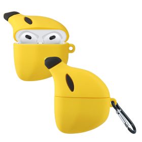   Pouzdro pro sluchátka Apple AirPods 3, Kwmobile, žluté, silikonové, 56695.02