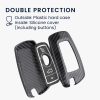 Kryt na klíče od auta pro BMW - 3 tlačítka - Keyless Go, kwmobile, plastový, černý, 56723.03
