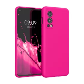   Pouzdro pro OnePlus Nord 2 5G, silikonové, růžové, 56070.77, kwmobile