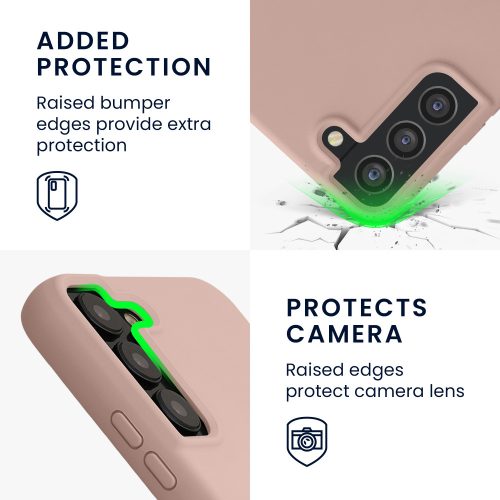 Pouzdro pro Samsung Galaxy S22 Plus, silikonové, růžové, 56761.52, kwmobile