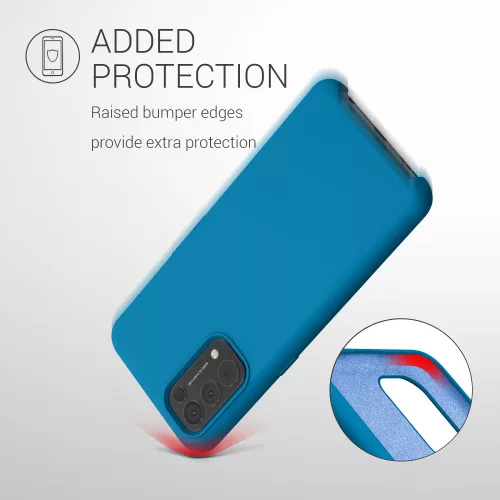 Kryt pro OPPO Find X3 Lite, silikonový, modrý, 55201.224, kwmobile