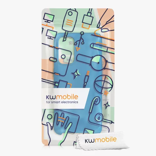 Kryt pro OPPO Find X3 Lite, silikonový, modrý, 55201.224, kwmobile