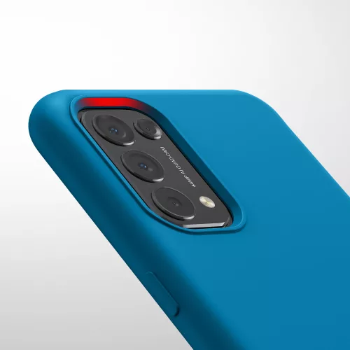 Kryt pro OPPO Find X3 Lite, silikonový, modrý, 55201.224, kwmobile