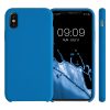 Pouzdro pro Apple iPhone X / iPhone XS, silikonové, modré, 42495.228, kwmobile