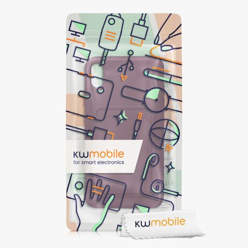 Pouzdro pro Apple iPhone XS Max, silikonové, fialové, 55121.190, kwmobile