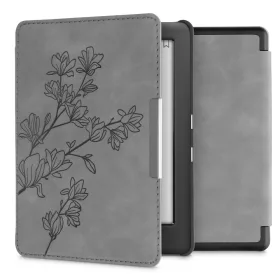   Pouzdro pro Kobo Glo HD / Touch 2.0, ekologická kůže, šedá, kwmobile, 56870.02