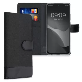   Kryt pro Xiaomi Redmi Note 10 / Redmi Note 10S, textilní, černý, 56898,73, kwmobile