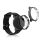 Sada 2 pouzder pro Xiaomi Amazfit GTR 2 / Amazfit GTR 2e, kwmobile, silikon, černá, 53907.03
