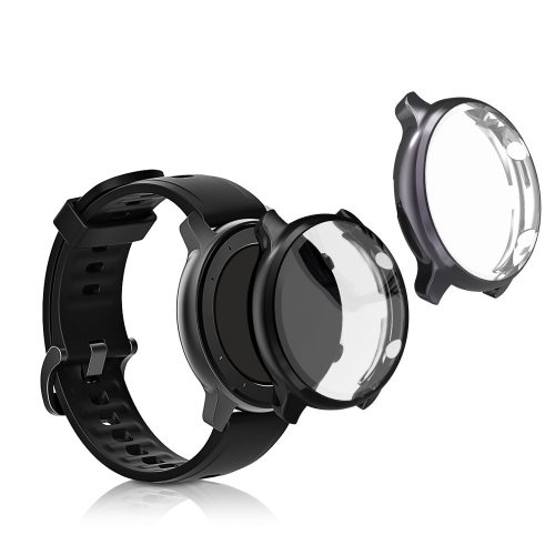 Sada 2 pouzder pro Xiaomi Amazfit GTR 2 / Amazfit GTR 2e, kwmobile, silikon, černá, 53907.03