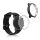 Sada 2 pouzder pro Xiaomi Amazfit GTR 2 / Amazfit GTR 2e, kwmobile, silikon, černá / průhledná, 53907.04
