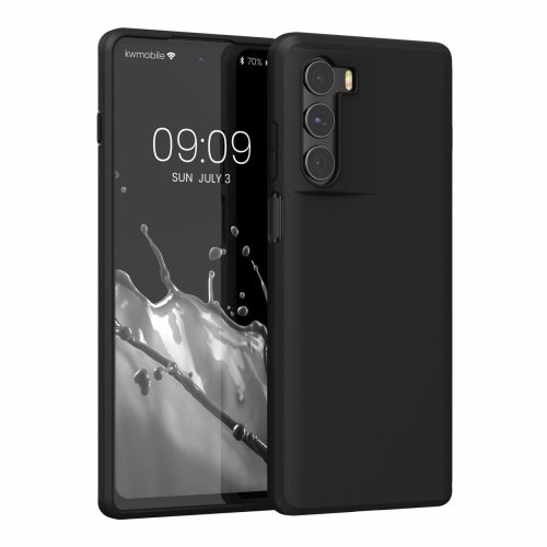 Kryt pro Motorola Moto G200 5G, silikonový, černý, 56939.47, kwmobile