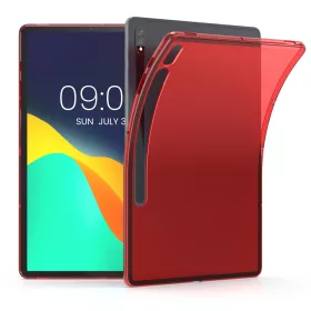   Kryt na tablet Samsung Galaxy Tab S8 Plus/Galaxy Tab S7 Plus, Kwmobile, červený, silikon, 52921.09